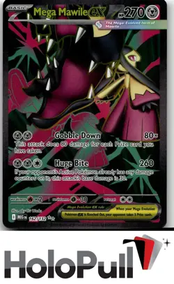 Pokemon TCG ME01: Mega Evolution Mega Mawile ex #162/132 Ultra Rare - Image 1