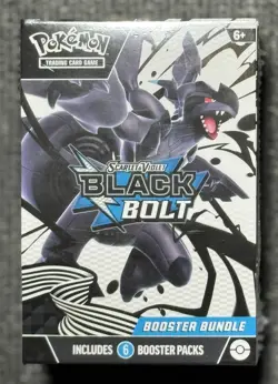 Pokemon TCG Black Bolt Booster Bundle New Factory Sealed New English - 6 Packs - Image 1