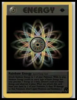 Pokemon TCG Team Rocket 1st Edition Rainbow Energy 80/82 - Pack Fresh NM - Image 1