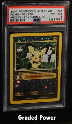 Promo Pichu Black Star Promo PSA 8 REVERSE HOLO (7699) #35 Pokemon - Image 1