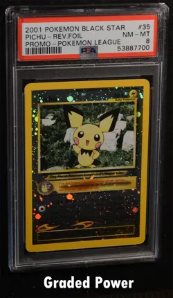 Promo Pichu Black Star Promo PSA 8 REVERSE HOLO (7700) #35 Pokemon - Image 1