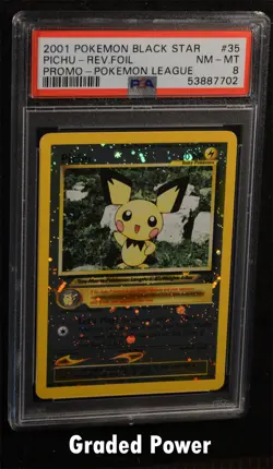 Promo Pichu Black Star Promo PSA 8 REVERSE HOLO (7702) #35 Pokemon - Image 1