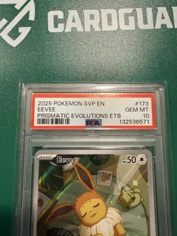 2025 Pokemon SVP EN-SV Black Star Promo Eevee #173 PSA 10 Gem Mint - Image 2