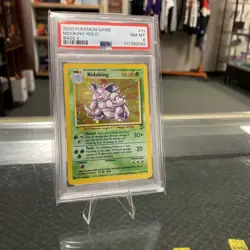 PSA 8 Nidoking Holo 11/130 Base Set 2 2000 Pokemon WOTC English SWIRL New Cert - Image 1