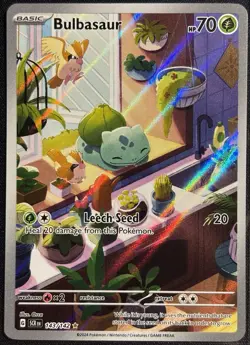 Bulbasaur 143/142 - Stellar Crown Pokemon TCG Illustration Rare 2024 - NM Card - Image 1