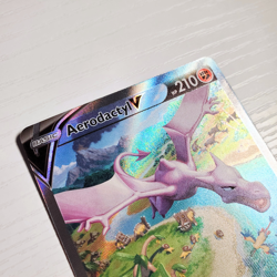 Aerodactyl V Alternate Full Alt Art Holo Card 180/196 Lost Origin NM - Image 4
