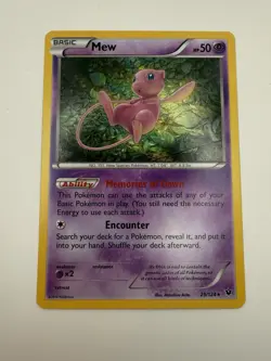 Pokemon Mew Holo Rare TCG Card 29/124 XY Fates Collide 2016 NM Condition - Image 1