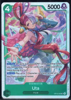 One Piece Card Game Carrying On His Will - Uta OP13-023 SR Foil English NM+ - Image 1