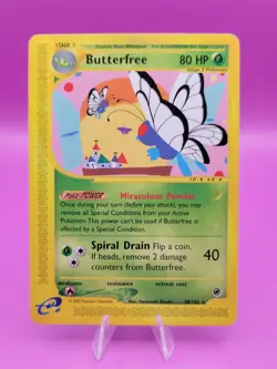 Pokemon TCG Butterfree Expedition Base Set Non Holo Regular Rare Card 38/165 - Image 1