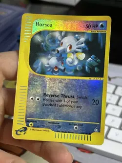 Horsea 85/147 Aquapolis 2002 Reverse Holo E-Series Nintendo Pokemon Card TCG - Image 4