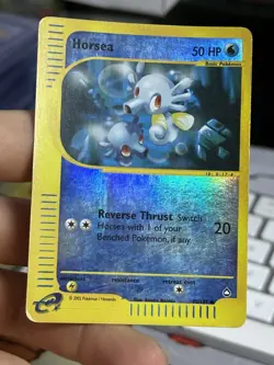 Horsea 85/147 Aquapolis 2002 Reverse Holo E-Series Nintendo Pokemon Card TCG - Image 5