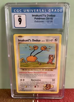 Pokemon Evolutions Exeggutor 109 & Imakuni's Doduo 112 CGC 9 Graded Cards Set - Image 4