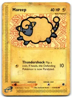 2002 E-Card - Expedition Pokemon Mareep Basic/Common #119 - Image 1