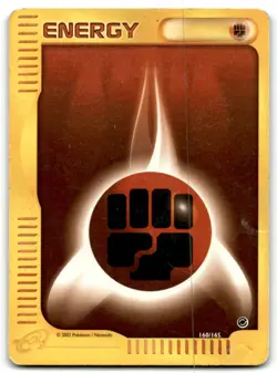 2002 E-Card - Expedition Pokemon Fighting Energy No Rarity #160 - Image 1