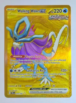 Walking Wake ex 215/162 Hyper Rare Temporal Forces Pokemon TCG & Bonus Card - Image 2