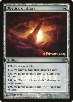 Obelisk of Alara 1x FOIL MtG FOIL Launch Promo SP/NM - Image 1