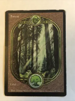 Forest #88 X1 Unglued MP Condition See Pics Front Back - Image 1
