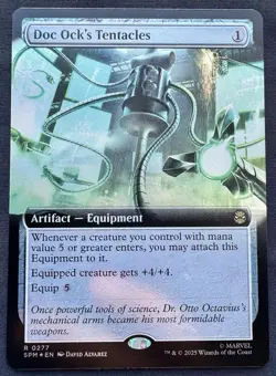 Magic the Gathering Spider Man - Doc Ock's Tentacles (Extended Art) Foil R 0277 - Image 1