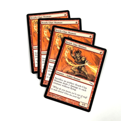 Krark Clan Shaman X4 MTG Mirrodin Magic The Gathering Playset Red Light Play LP - Image 1