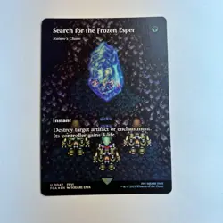 MTG Final Fantasy Search for the Frozen Esper Nature's Claim Showcase Foil #47 - Image 1