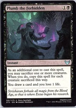Plumb the Forbidden U Strixhaven: School of Mages 81 LP MTG - Image 1