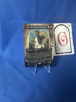 HALO FOIL - Gray Merchant of Asphodel NM MTG Secret Lair Encyclopedia of Magic - Image 3
