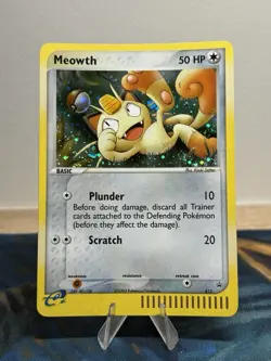 Meowth 013 Holo Rare Nintendo Black Star Promo Pokemon Card Ex Era LP - Image 1
