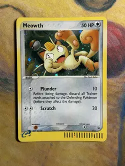 Meowth 013 Holo Rare Nintendo Black Star Promo Pokemon Card Ex Era LP - Image 2