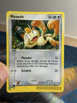 Meowth 013 Holo Rare Nintendo Black Star Promo Pokemon Card Ex Era LP - Image 3
