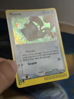 Meowth 013 Holo Rare Nintendo Black Star Promo Pokemon Card Ex Era LP - Image 4