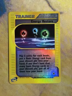 Energy Restore Reverse Holo Trainer Pokemon Card E Reader Expedition 141/165 - Image 2