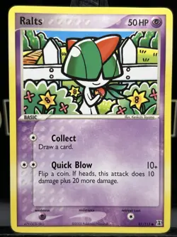 RALTS - 81/113 - EX Delta Species - 2005 - Common - Pokemon Card - Non Holo LP - Image 3