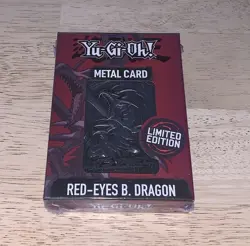 Yu-Gi-Oh! Red Eyes B Dragon Limited Edition Metal Card Fanattik Black - Image 1