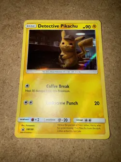 Pokemon Detective Pikachu SM190 Holo Promo Card - Image 1