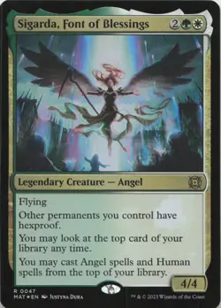 Sigarda, Font of Blessings - FOIL - R March of the Machine: The Aftermath 47 - M - Image 1