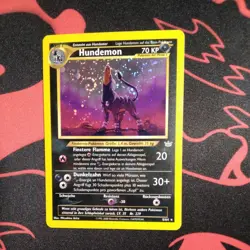 Pokemon TCG Houndoom 8/64 🌀HEAVY SWIRL🌀 Holo Rare Unlimited Neo Revelation - Image 1