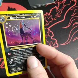 Pokemon TCG Houndoom 8/64 🌀HEAVY SWIRL🌀 Holo Rare Unlimited Neo Revelation - Image 2