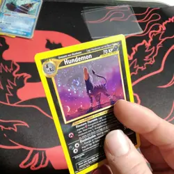 Pokemon TCG Houndoom 8/64 🌀HEAVY SWIRL🌀 Holo Rare Unlimited Neo Revelation - Image 3