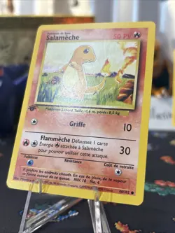 1st Edition FRENCH Charmander 46/102 Base Set - Clean! Pokemon Card - NM/Mint!!! - Image 5