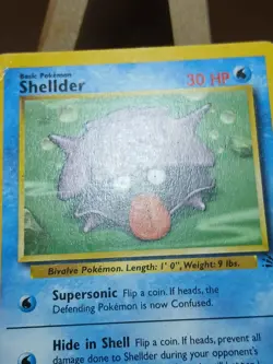 HP/DMG SHELLDER - 54/62 - Fossil - Pokemon Card Vintage WOTC - Image 2