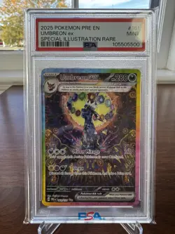 2025 Pokemon Prismatic Evolutions Umbreon ex 161/131 SIR PSA 9 POSSIBLE REGRADE - Image 1