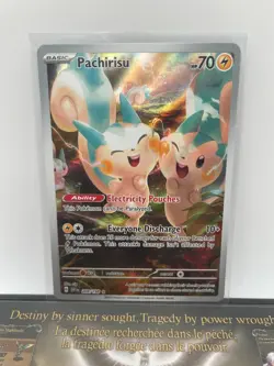 Pachirisu 208/198 Scarlet & Violet Base Illustration Rare NM Pokemon Card - Image 1