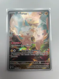 Pachirisu 208/198 Scarlet & Violet Base Illustration Rare NM Pokemon Card - Image 2