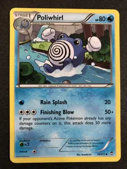 Pokemon Poliwhirl 16/111 Uncommon XY Furious Fists LP - Image 1