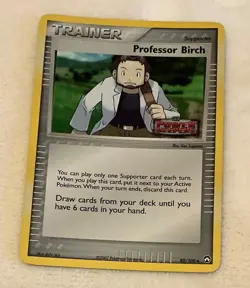 2007 Pokemon Trainer Professor Birch EX Power Keepers Hologram #80/108 - Image 1
