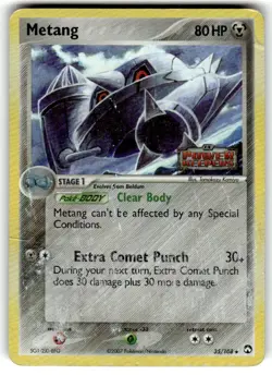 Metang 35/108 Pokemon Ex Power Keepers Reverse Holo Stamped Pokemon HP/DMG - Image 1