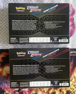 Sealed Pokemon TCG Crown Zenith Collection Box BOTH Zacian and Zamazenta BOXES 820650851636 - Image 2