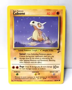 Pokemon TCG - CUBONE - 70/130 - UNLIMITED - WOTC - BASE SET 2 (2000) - LP/NM - Image 1