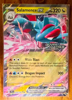 JUMBO Salamence ex Oversized 114/159 Journey Together Stamped Promo Pokemon NM - Image 1