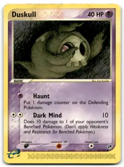 2003 EX - Sandstorm Pokemon Duskull Basic/Common #62 - Image 1